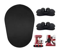 KitchenAid Stand Mixer Sliding Mats - Compatible with 5-8QT Bowl-Lift Mixers, Includes 2 Black Accessories