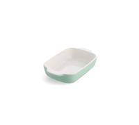 KitchenAid Stoneware Ceramic Nonstick Rectangular Baking Dish with Bamboo Lid, 20 cm/0,9L, PFAS Free, Durable, Space Saving, Oven Safe up to 260°C, Dishwasher Safe, Pistachio