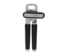KitchenAid Tin Opener, Black, Heavy Duty Manual Can Opener with Stainless Steel Blade, Tin Opener with Bottle Opener, Kitchen Tool with Durable Handle, 21cm