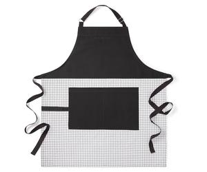 KitchenAid Unisex Gourmet Series Gridlines Big Chef Apron, Water Resistant (pack of 1)