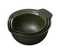 KitchenAid Universal Nesting Plastic Mixing Bowls, Set of 3, 2.5 litres, 3.5 litres, 4.5 litres, Evergreen