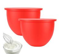 Kitchenaids Mixing Bowl Liner, 2PCS 5 Qt Silicone Kitchen Aids Accessories, Foldable Silicone Stand Mixer Bowl Liners for Dough, Batter, Ingredient