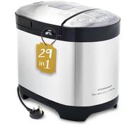 KITCHENARM 29-in-1 SMART Bread Maker Machine UK Model with Gluten Free Setting - 900G 700G 500G Stainless Steel Breadmaker with Recipes for UK - Wholemeal Bread Machine with Homemade Cycle