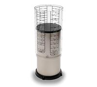 KitchenArt Professional Series 2 Cup Adjust-A-Cup, Champagne Satin, Adjustable, 1/8 to 2-Cup White