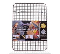 Kitchenatics Professional Grade Stainless Steel Cooling and Roasting Rack for Cookies, Cakes Oven-Safe for Cooking, Smoking, Grilling, BBQ - Heavy Duty Rust-Resistant (21.59 cm x 30.48 cm)