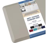 KitchenClouds Anti Fatigue Padded Kitchen Mat, 17.3 x 39 Inch Non-Slip Kitchen Mats and Mats Desk Mat Comfortable for Home and Sink Office, Khaki