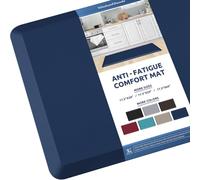 KitchenClouds - Cushioned Anti-Fatigue Kitchen Mat 44 x 99 cm Waterproof Non-Slip Comfort Standing Mat for Sink Area, Desk, Office (Blue)