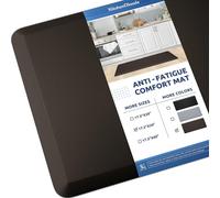 KitchenClouds Kitchen Mat Cushioned Anti Fatigue Kitchen Rug 17.3"x39" Waterproof Non Slip Kitchen Rugs and Mats Standing Desk Mat Comfort Floor Mats for Kitchen House Sink Office (Chocolate)