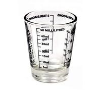 KitchenCraft 1-Pack Glass Mini Measures, 50 ml, Multi-colour