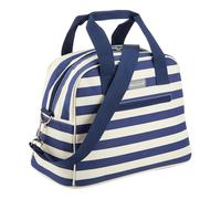 KitchenCraft 11.5 Litre Blue Stripe Holdall Style Cool Bag - Blue - Polyester - Cool Bag