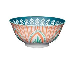 KitchenCraft 16cm Colourful Folk Pattern Ceramic Bowl