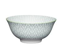 KitchenCraft 16cm Light Grey Pattern Ceramic Bowl