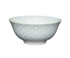 KitchenCraft 16cm Light Grey Pattern Ceramic Bowl