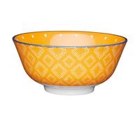 KitchenCraft 16cm Orange Spotty Ceramic Bowl