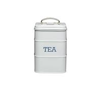 KitchenCraft 17cm Tea Canister, Stainless Steel, French Grey, 11 x 17 cm, Grey