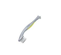 KitchenCraft 2-in-1 Scrubbing Brush with Handle, Plastic, Grey, 28 cm