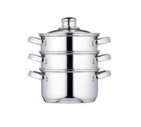 KitchenCraft Stainless Steel Three Tier 16cm Steamer