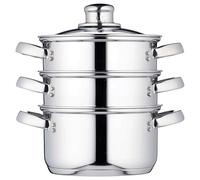 KitchenCraft Stainless Steel Three Tier 16cm Steamer