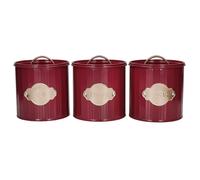 KitchenCraft 3-Piece Tea, Coffee & Sugar Canisters Set in Purple Kitchencraft Purple
