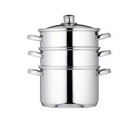 KitchenCraft Stainless Steel Three Tier 22cm Steamer