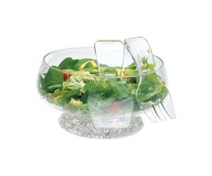 Kitchencraft 3Pc Salad Bowl With Fork And Spoon Set