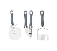 KitchenCraft 3pc Soft Grip Professional Kitchen Tool Set in Charcoal Kitchencraft Charcoal