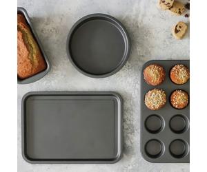 KitchenCraft 4 Piece Non-Stick Carbon Steel Bakeware Set