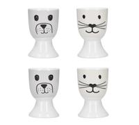 KitchenCraft Egg Cup Set of 4, Porcelain