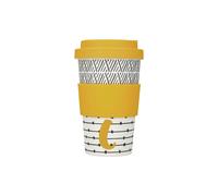 KitchenCraft 410ml Bamboo A to Z Letter "C" Reuseable Mug - Assorted - Bamboo - Mug