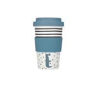 KitchenCraft 410ml Bamboo A to Z Letter "E" Reuseable Mug - Assorted - Bamboo - Mug