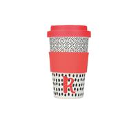 KitchenCraft 410ml Bamboo A to Z Letter "R" Reuseable Mug - Assorted - Bamboo - Mug