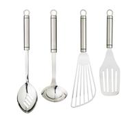 KitchenCraft 4pc Stainless Steel Professional Kitchen Utensil Set in Silver Kitchencraft Silver