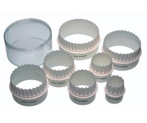 KitchenCraft 7pcs. Round Double Sided Nylon Pastry/Biscuit Cutters Reversible