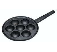Kitchencraft 8" Round Non-Stick Cast Iron Danish Pancake Pan Heavy Duty