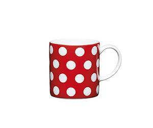 KitchenCraft 80ml Porcelain Red Polka Dot Espresso Cup