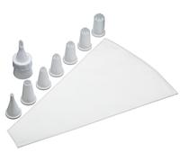 KitchenCraft 8pc Nozzle Piping Set, Cake Decorating Set, Icing Piping Bag & Nozzles Kitchencraft Multicolor