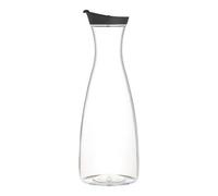 KitchenCraft Water Jug with Lid, Water or Juice Pitcher, Unbreakable Acrylic Ideal for Outdoors, 1.5 Litre, Transparent and Black