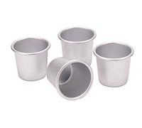 KitchenCraft Anodised Aluminium Dariole Moulds, 6.5 cm (2.5”) (Set of 4)