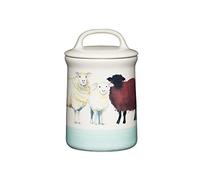 Apple Farm Sheep Coffee Canister Stoneware