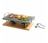 KitchenCraft Artesa Hot Stone Grill Marble Steak Cooker Portable Tabletop