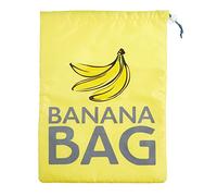 KitchenCraft Banana Reusable Storage Bag, Fridge Fruit Bag, Polyester, 38 x 28 cm, Yellow