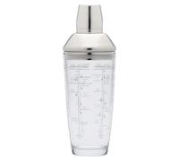 BarCraft KCBCBOSTON Easy Cocktail Shaker with Printed Recipes, 700 ml