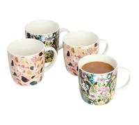 KitchenCraft Barrel Mug Terrazzo Floral Set of 4