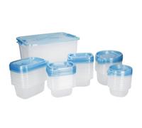 KitchenCraft Meal Prep Containers, Set of 5 Reusable Plastic Food Storage Tubs, Fridge, Freezer and Microwave Safe, BPA Free
