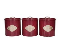 KitchenCraft Burgundy Tea, Coffee and Sugar Set