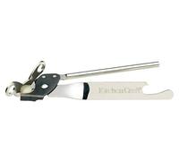KitchenCraft Butterfly Can Opener, Stainless Steel, Safety and Comfort, 17.5 x 3.5 x 2cm, Silver