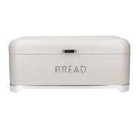 Kitchencraft Carbon Steel Bread Bin Cream Kitchen Food Storage With Lid Retro