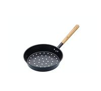 KitchenCraft Carbon Steel Chestnut Roasting Pan, 27 cm (10.5"), Black
