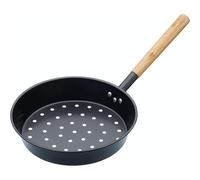 KitchenCraft Carbon Steel Chestnut Roasting Pan, 27 cm (1.5"), Black