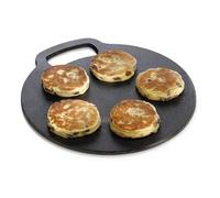 KitchenCraft Cast Iron 27cm Black Steel Baking Stone